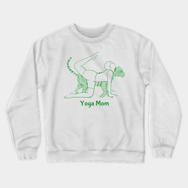 Yoga Mom Crewneck Sweatshirt by Merch ArtsJet